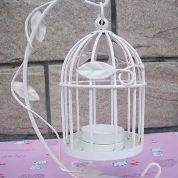 Romantisku kāzu eiropas putnu būris kaltas dzelzs svečturis Laternu Lampas, Dekori Vakariņas Mājās Q1FD