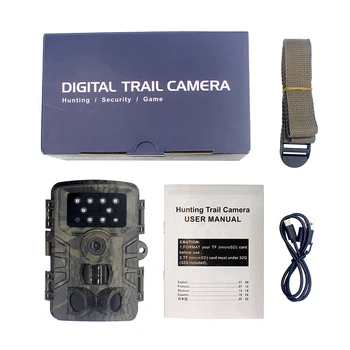 Mini Medību Kamera 20MP 1080P HD Ūdensizturīgs Āra Savvaļas dzīvnieku Izpētes Kameras ar Nakts Redzamības PIR Sensors 0.45 Ātri Sprūda s