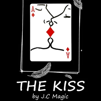 Skūpsts Kartes Burvju Triki Vizuālo Romantiska Kartes Burvis Slēgt Ielas Ilūziju Veidojums Mentalism Puzzle Rotaļlieta tour de magie