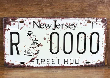 RZ1530-167 Vintage licence plate 