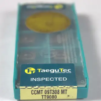CCMT09T308-MT TT9080 asmens karbīda ielikt pagrieziena rīks 10pcs/daudz oriģinālu Taegutec cnc ievietot