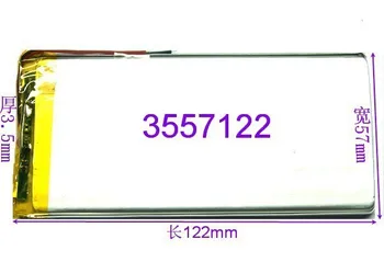 3557122 4500mAh 3.7 V litija jonu Li polimēru uzlādējams akumulators ar Planšetdatora E-grāmatas tablet pc power bank
