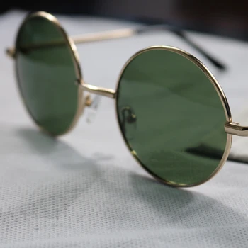 Steampunk Apaļas Saulesbrilles Vīriešiem Polarizētās Saulesbrilles, Metāla Wrap Vintage Zīmolu Toņos Spogulis Bez Lieta Augstas Kvalitātes Y8132