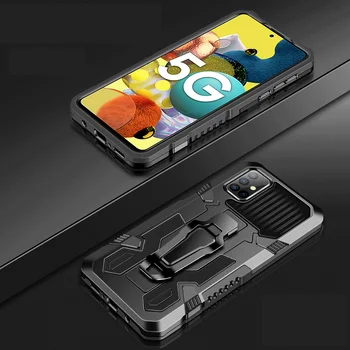 Būtiska Case for Samsung Galaxy Note 20 Ultra S20 FE S30 S21 M51 A51 A71 A42 5G Atpakaļ Klipu Coque Aizsardzības Capa Tālrunis Lietu Vāku