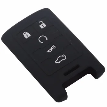 Jingyuqin 5 Pogām Auto Atslēgu Silikona Vāciņš Ādas Cadilac ATS SRX DTS CTS STS XTS Chevrolet Smart Remote Taustiņu Gadījumā
