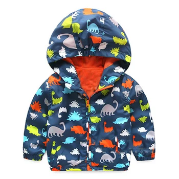 Jaka Kids Cute Baby Dinosaur Virsdrēbju Pakaramais Zēni Bērniem Kapuci Bērniem, Apģērbs