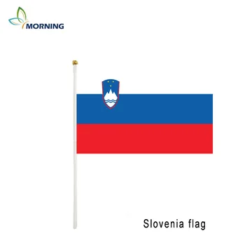 MORNING10pcs maziem 14*21 cm Slovēnija mazu karodziņu