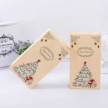 Ziemassvētku modelis kraft papīra uzglabāšanas soma konfektes soma 1-24 adventes kalendārs komplektā kokvilnas un lina dāvanu maisiņš nulles atkritumu jauns 2*