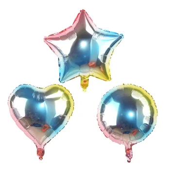 32inch varavīksnes krāsās Varavīksnes Krāsu Skaits Folija Baloni Dzimšanas dienas Jubilejas Partijas Apdare Digitālo Gaisa Balonu Ballon Globos