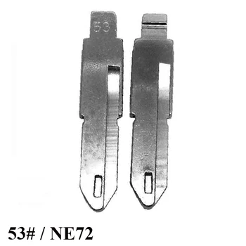 53# NE72 atslēgu sagataves par KD tālvadības atslēgu, nazi VVDI Auto atslēga asmeņu Rezerves Metāla Tukšu Neslīpēts Flip KD Tālvadības Atslēgu Asmens