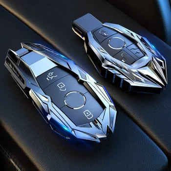 Sakausējuma Tālvadības Smart Key Čaulas Gadījumā, Mercedes Benz AMG atslēga aizmugurējo vāciņu, C/ E /S Klase GLC GL 2018-2020 Benz Taustiņu aizsargs Lietā