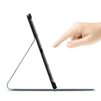PU Āda Smart Case for Samsung Galaxy Tab S6 10.5 collu T860 T865 Tablete Gadījumos, Triecienizturīgs Stāvēt Segtu Coque