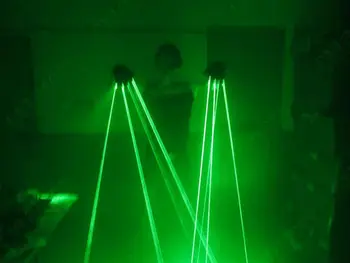 OXLasers zaļā lāzera cimdi ar 5 datoriem, lāzeri, lāzera dejas pub liecina, gaismas DJ KLUBA puses ar LED palmu gaismu bezmaksas piegāde