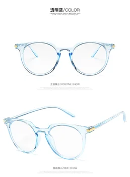 Ir 2021. Retro Apaļas Brilles Rāmis Sieviešu Zīmola Dizaina Pārredzamu Optisko Datoru, Anti-zilās Brilles Vīriešu Rāmja Oculos De Grau