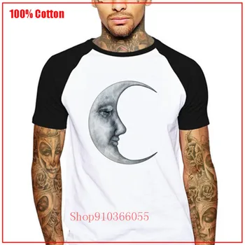 Half moon T Krekls, t-veida Atdzist Vēstuli Izdrukāt Camiseta Kokvilnas Augstas Kvalitātes Ielu Stilu, T-krekls, ES Lielums Valentīna Diena dāvanu