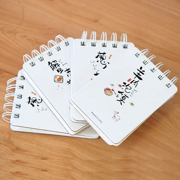 1gb korejas radošo studentu mazo skaidrs kabatā pārnēsājama nomaināmās vārdu grāmata 110 loksnes Yuemu mazo pārtikas, ņemiet vērā, spole grāmata