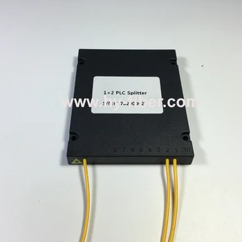 Optiskās šķiedras PLC sadalītāja 1x2 ABS Kaste ar savienotājs SC/APC Zaļā 657A1 2.0 mm kabelis 1m, garums 10pcs