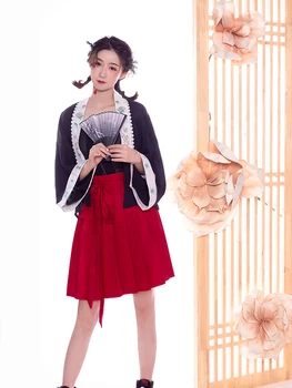 Ķīniešu Tradicionālā Hanfu Drēbes Anime Kimono Cosplay Seno Tang Dynasty Princese Kleita Austrumu Hanfu Svārki Samurai Jaciņa