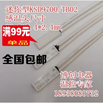 10pcs/KSD9700/TB02 Thermal protector 45 Grādiem, Normāli aizvērts N. C 2A250V Temperatūras slēdzis apjoms:15*5.4*2.4 mm