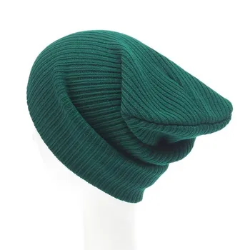 Sieviešu Vilnas Adītas Cepures Modes Ziemā Silts Sabiezēt Mīksto Krāsu Elastīgs Cepures Sievietēm Gadījuma Āra Beanies Caps Unisex