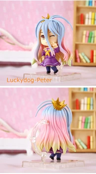 Neviena Spēle Nav Dzīve Shiro Rīcības Attēls Gudrs Shiro Lelles PVC ACGN attēls Rotaļlietas Brinquedos Anime 10CM
