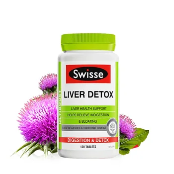 Austrālija Swisse Aknu Detox Kvalitātes formula Atbalstu Aknu Funkciju Gremošanas traucējumi, vēdera Uzpūšanās Krampjveida Palīdzības Antioksidants