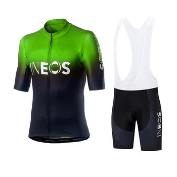 2019 Jaunu INEOS Vasarā Riteņbraukšana Jersey 9D kombinezoni ar Krūšdaļu Komplekts MTB Vienotu Sarkano Velosipēdu Apģērbu Ātri Sausas Bike Wear Ropa ciclismo gel pad
