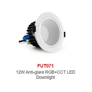 FUT070 FUT071 FUT072 AC100~240V 50/60Hz 6W 12W 18W Anti-glare RGB+PKT LED Downlight Smart Phone / Remote / balss vadība