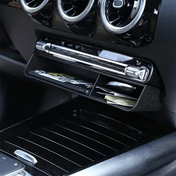 Piemērots Mercedes-Benz B-Klases W247 2019 2020 2021 ABS black centra konsole postenis uzglabāšanas kaste automašīnu uzglabāšanas kaste