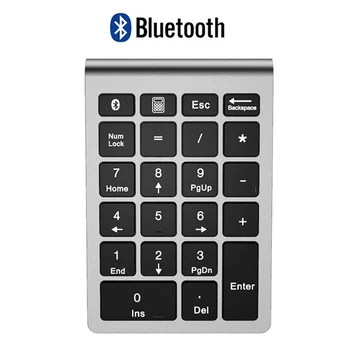 Ciparu Tastatūra Bezvadu Mini Tastatūra 22 Atslēgas Saderīga ar Bluetooth 3.0 Android Windows OS Sistēmas