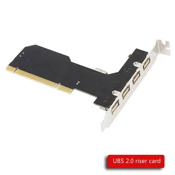 ANDDEAR USB2.0 paplašināšanas karti darbvirsmas PCI līdz 5 usb2.0 adaptera karti NEC čipu sata uz usb josta savienotājs daudz