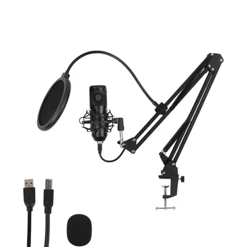 Profesionāls BM 800 USB Mikrofons Kondensatora Karaoke Skaņu Ierakstu Studija Mikrofona PC