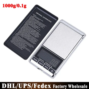 Bezmaksas DHL, Fedex 100gab/daudz Masas Svari 1000*0.1 g Mini Digitālo Skalu Pārnēsājamo Elektronisko LCD Kabatas Ciparu Dimanta Rotaslietas