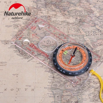 Naturehike Kartes Mērogs Kompass ar kakla siksniņu, Āra Kempings, Pārgājieni Īpašs Kompass Plātne Valdnieks Kartes Mērogs Kompass