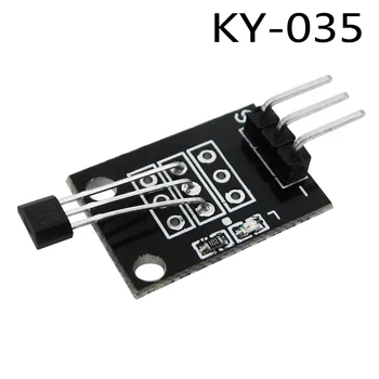 1x 3pin KY-035 Klases Bihor Analog Zālē Magnētiskā Sensora Modulis Diy Starter Kit KY035