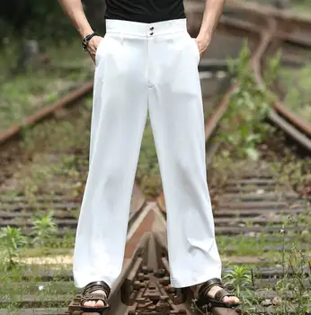 28-38! 2016 Jaunā Vīriešu apģērbu modes zaudēt ērti tirdzniecības bikses taisnas bikses gadījuma bikses bikses dziedātāja kostīmi