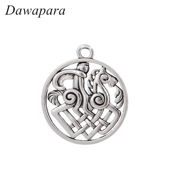 Dawapara Odin ir Medaljons Amuletu un Talismanu Leģenda Zirgu Dzīvnieku Kulons Rotaslietu izgatavošana DIY Piekariņi Vīriešiem un Sievietēm