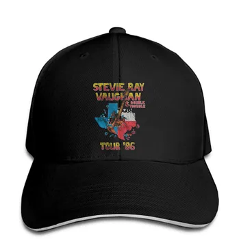 Autentisks Stevie Ray Vaughan Tour 1986 Briesmu Vitnage Pieaugušo Mīkstu Vīriešu Beisbola cepure top Snapback Cap Sieviešu Cepure, kas Sasniedza augstāko līmeni
