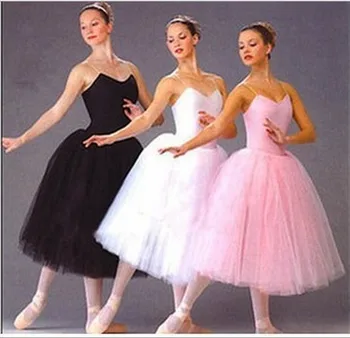 Klasiskās Profesionālā Baleta Tutu Kleita Meitenēm Skatuves Šovs Drēbes Black/Pink/White Baleta Leotards Sieviešu Pieaugušajiem Deju Kostīms