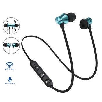 Magnētiskā Bluetooth 4.2 Austiņas In-ear Austiņas, brīvroku Viedās Trokšņu Samazināšanas Earsets Sporta Darbojas ar Vadu, Austiņas