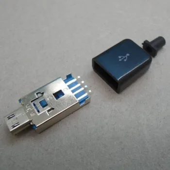5set USB2.0 male Plug Mike Micro usb male plug connector OTG 2 IN 1 Teleskopiskie Plug