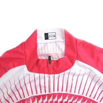 Jaunas Ātri Sausas Elpojošs riteņbraukšana jersey sievietēm ar īsām piedurknēm Velo apģērbs velo krekls rozā cūku Balts Hamburger 5628