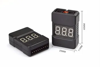 BX100 1-8S Lipo Akumulatora Sprieguma Testeris Zemsprieguma Svilpe Signalizācijas Pārbaudītājs ar Dual Skaļruņi F18255