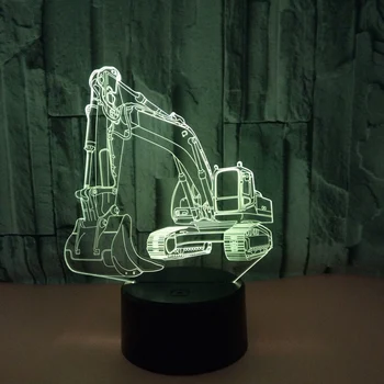 Led Nospiediet 3D Gaismas Nakts Gaisma Bērnu Nakts Gaisma LED Auto Nakts Gaisma Nakts Lampas Led Mājas Deocration Zēniem Cilvēks, Dāvanas