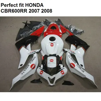 Virsbūves komplekts Honda pārsegi CBR 600RR 2007 2008 balts sarkans melns aptecētājs komplekts CBR600RR 07 08 SZ93