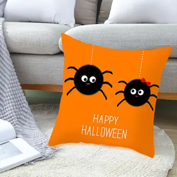 Halloween Spider Spilvenu Pārvalki Spilvendrānas Ģeometriskā Spilvena Vāka Dekoratīvā Halloween Spilvena Segums .