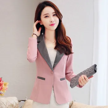 Ms. mazo uzvalks jaka korejiešu versija slim garām piedurknēm gadījuma temperaments īss mazo uzvalks sieviešu jaka 2019 rudens jaunas