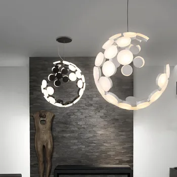 Nordic Style Mākslas Jomā Led Pendant Gaismas Kodolīgi Guļamistaba, Viesistaba, Ēdamistaba, Kafijas Veikals Decro Lampa, Gaismeklis