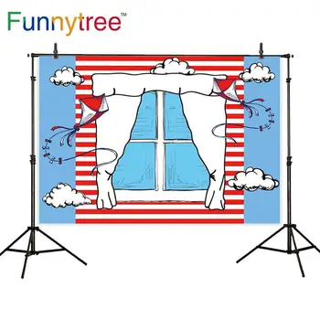 Funnytree auto cepure puses fons Pūķis loga aizkaru, Bērnu dušas, dzimšanas dienas decoration, banner fona photography studio