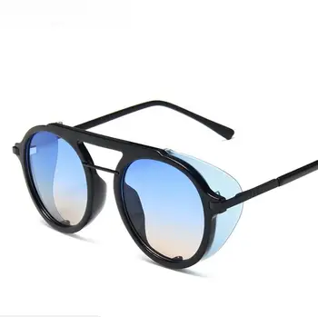 Ir 2021. Jaunu Retro Steampunk Saulesbrilles, Vīriešu, Sieviešu Kārtas Dizainers gotiskā Metāla Tvaika Punk Vairogi Brilles UV400 Optiku, Saules Brilles